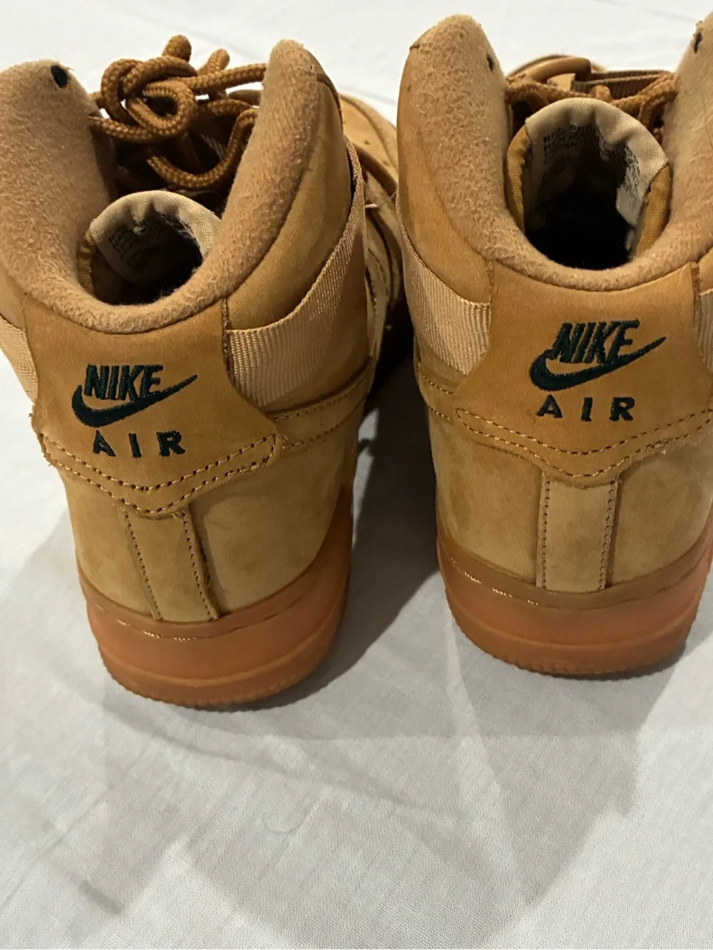 Nike High-Top Sneakers in Wheat/Tan Nubuck